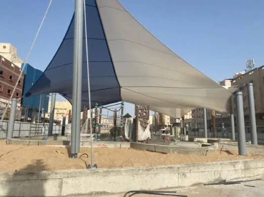 تركيب مظلات شد انشائي بابها