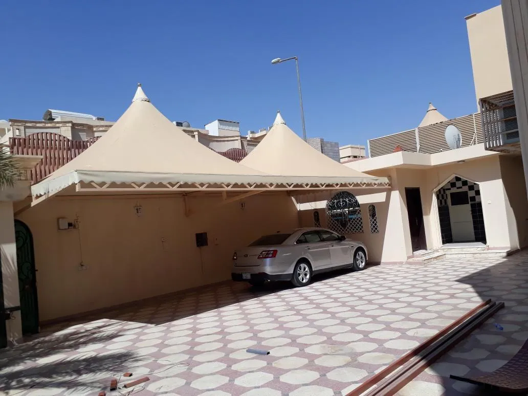 مظلات داخل الحوش للسيارات: أرخص سعر في ابها