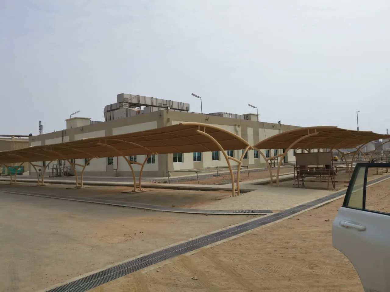 تركيب مظلات سيارات فرسان والحرث جازان