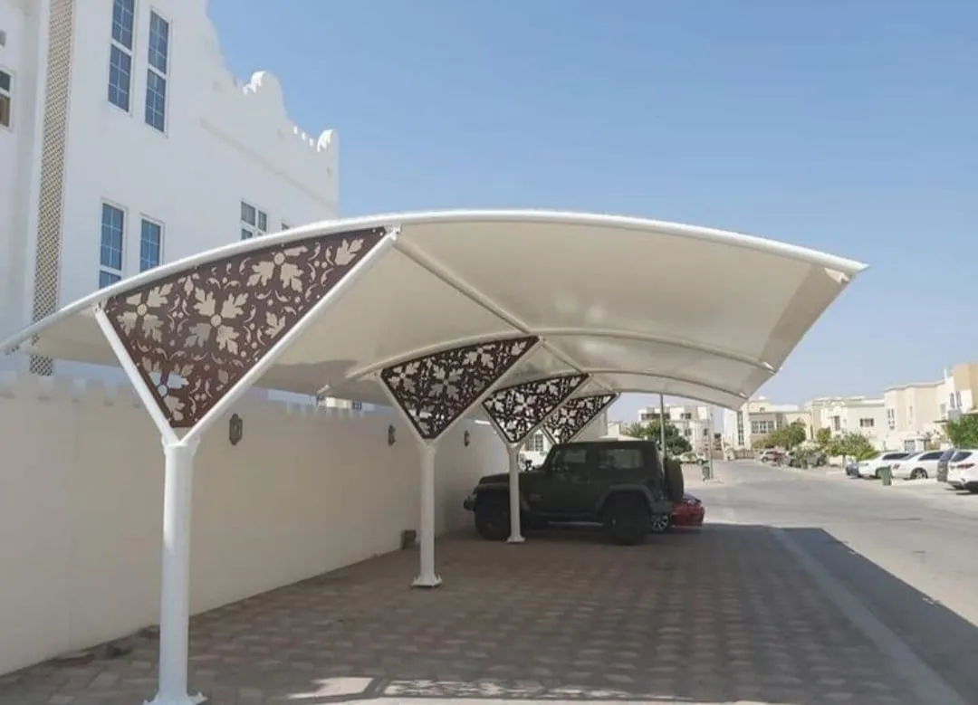 تركيب مظلات سيارات فرسان والحرث جازان