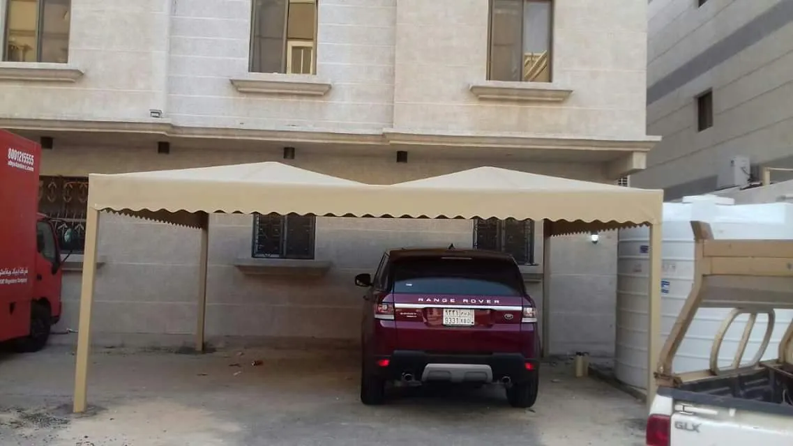 تركيب مظلات سيارات فرسان والحرث جازان