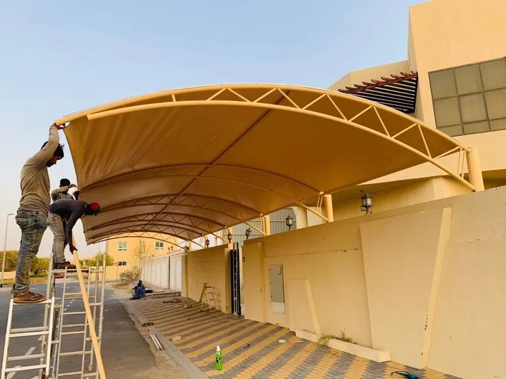 تركيب مظلات سيارات فرسان والحرث جازان