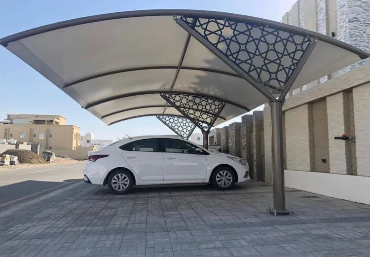 تركيب مظلات سيارات فرسان والحرث جازان