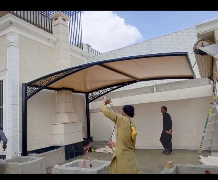 حداد تركيب مظلات في رجال ألمع ،وبلقرن ،وأحد رفيدة 