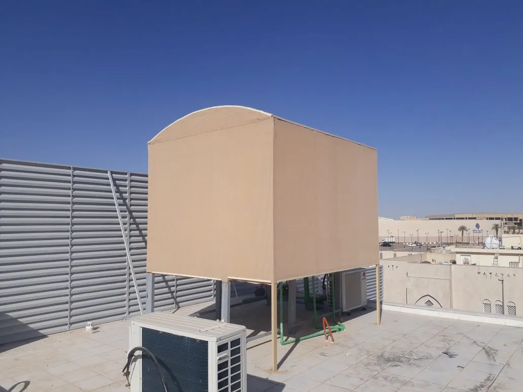 تركيب مظلات خزانات المياه في خميس مشيط وابها