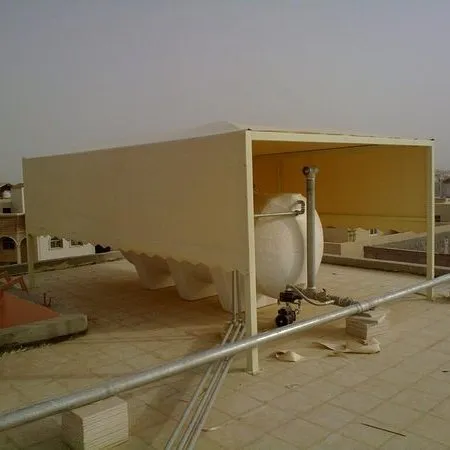 تركيب مظلات خزانات المياه في خميس مشيط وابها