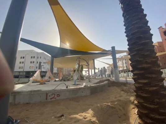 تركيب مظلات شد إنشائي في الجنوب ابها خميس مشيط