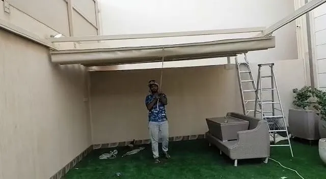 مظلات متحركة يدوي تركيب في خميس مشيط