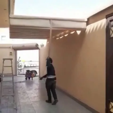 مظلات متحركة يدوية تركيب خميس مشيط وابها