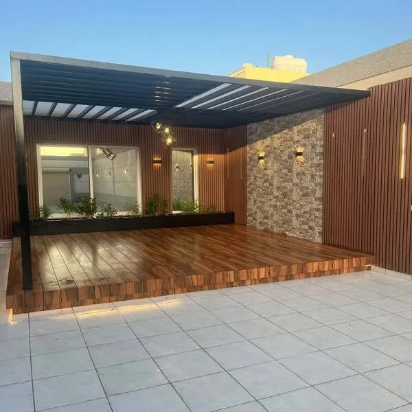 مظلات خشب ومظلات حديد تركيب صبيا