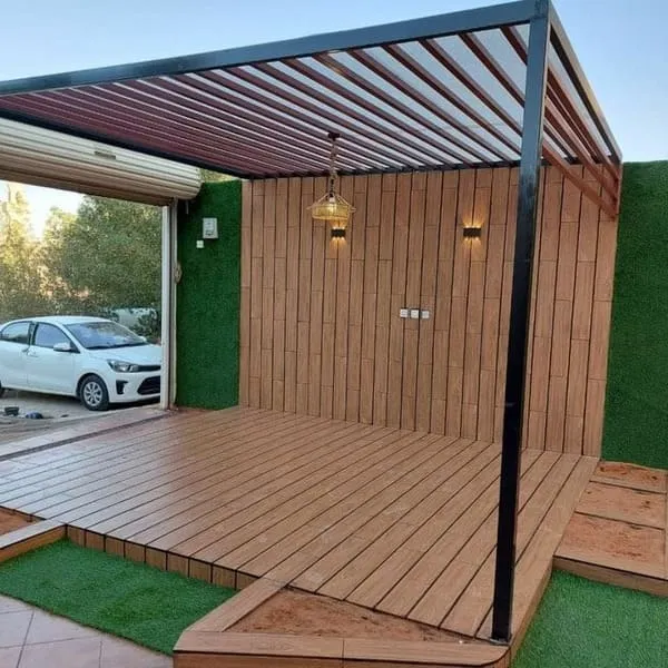 مظلات جلسات حدائق حديد ومظلة جلسة خارجية في ابها