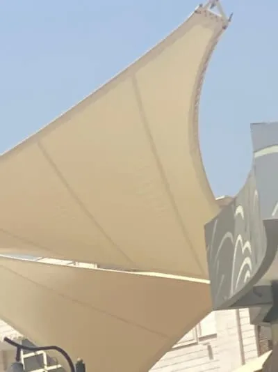 تركيب مظلات شد انشائي بابها