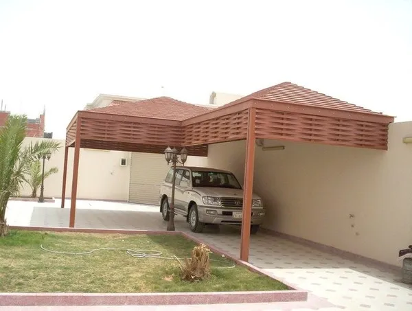 مظلات خشب بلاستيكي تركيب خميس مشيط وابها