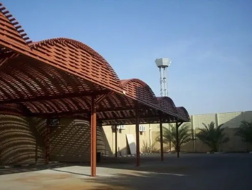 مظلات خشب بلاستيكي تركيب خميس مشيط وابها