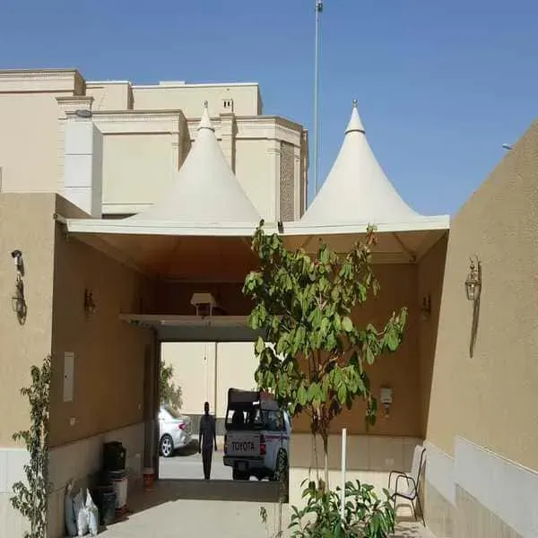 تفصيل قماش المظلات في بشة والنماص